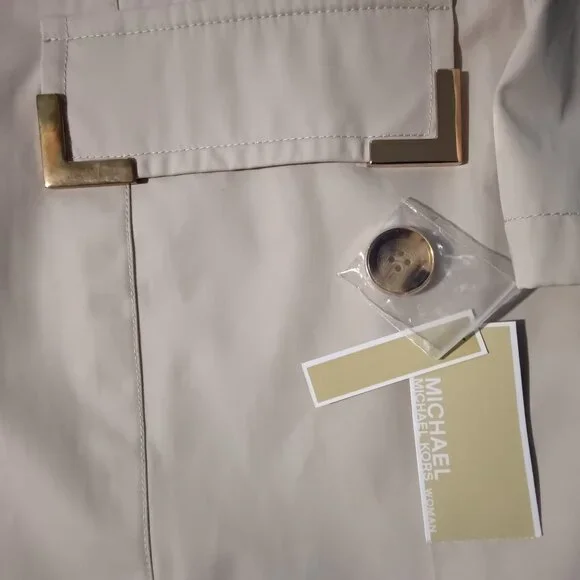 Michael Kors Trench Coat Jacket Belted New with Tags - Picture 5 of 6